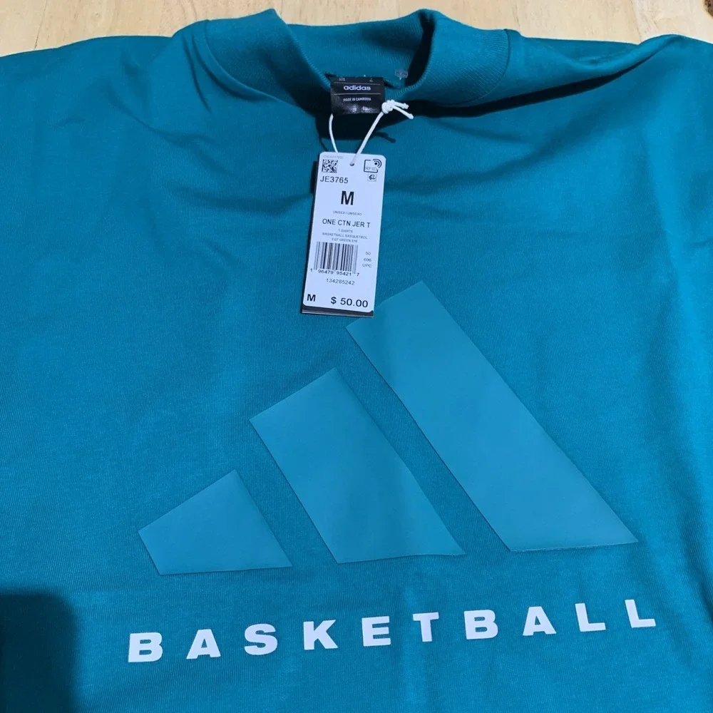 adidas One‎ Basketball Jersey T-Shirt EQT Green S16 Mens Size M OS JE3765 $50